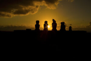 Moai statues on Easter Island